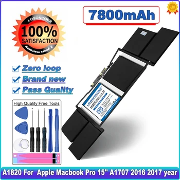 7800mAh A1820 Nešiojamas Baterija Apple Macbook Pro 15