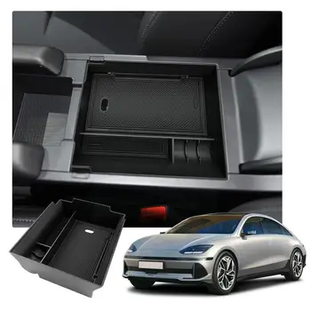 Automobilio Centrinio duomenų Saugojimo Dėžutė Hyundai IONIQ 6 2023 Porankiu Dėžutės Saugojimo Organizatorius Priedai G9V1