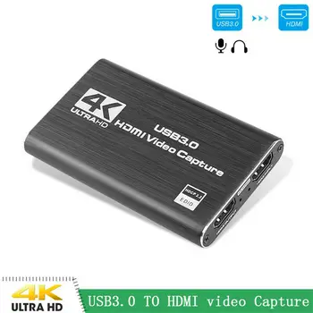 Aukštos Kokybės USB3.0 HDMI 4K 60Hz Video Capture Card Dongle Skirtas Žaidimų Live Stream